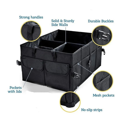 Collapsible Car Trunk Organizer – Large-Capacity, Durable & Eco-Friendly Storage Solution